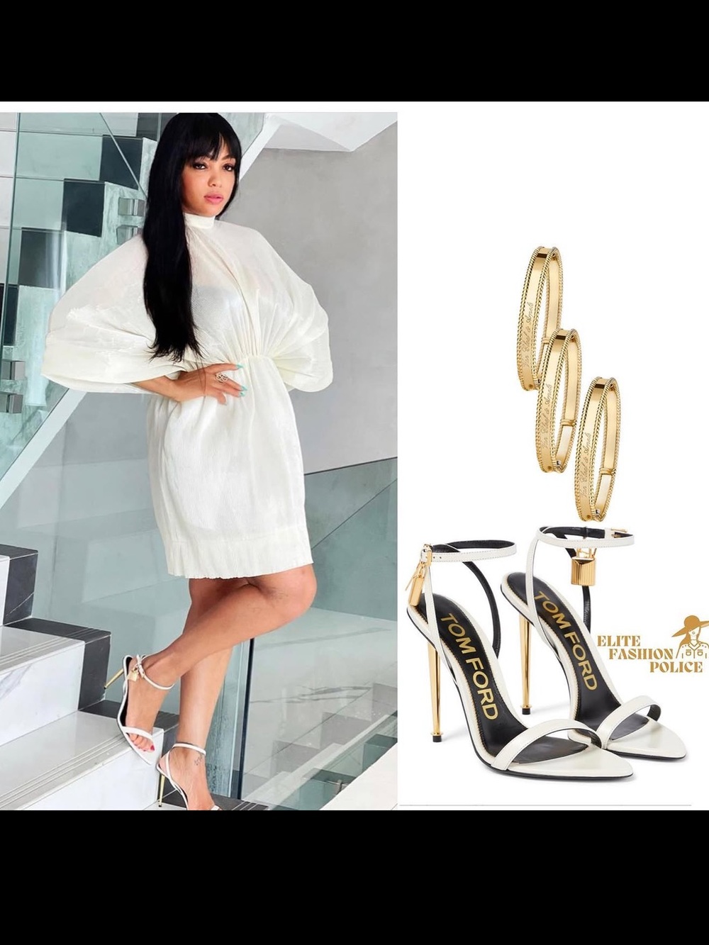 Tom Ford Padlock 85 Lock Heeled Sandals Sz 37.5 - Picture 9 of 17